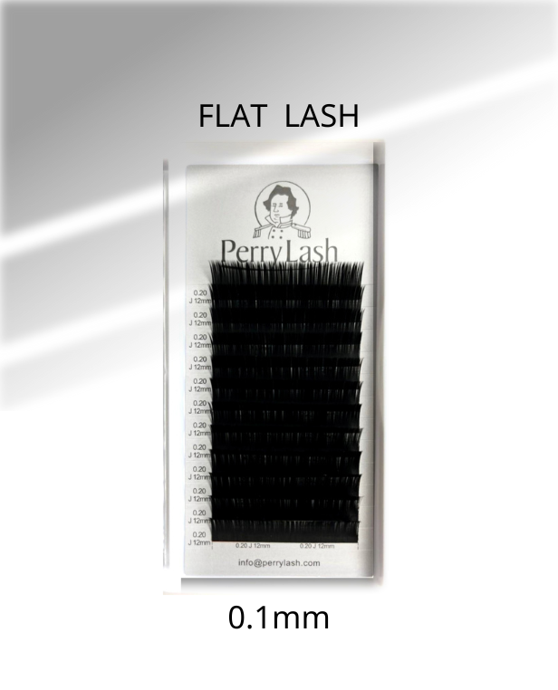 太さ 0.1mm【下まつげ用フラットラッシュ】PERRY LASH